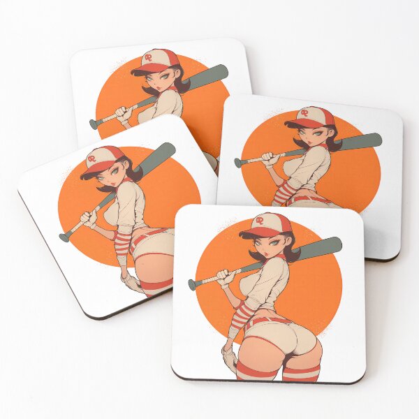 Item preview, Baseball Betty Pinup anime cartoon Pinup girl designed and sold by blackdogshop.