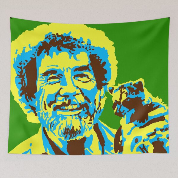 Item preview, Bob Ross with Baby Raccoon designed and sold by southeddie.