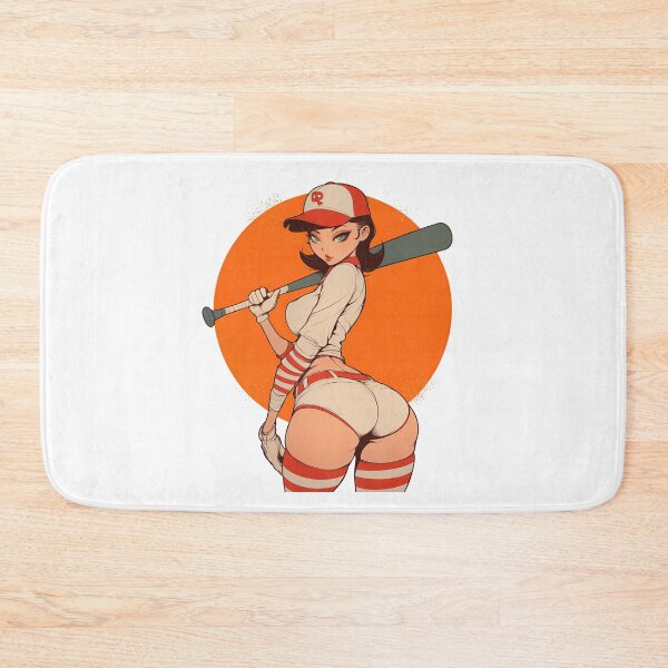 Item preview, Baseball Betty Pinup anime cartoon Pinup girl designed and sold by blackdogshop.