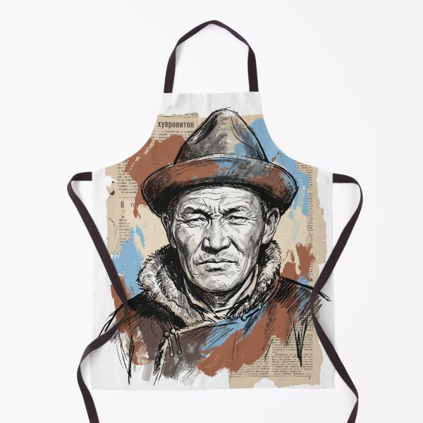 Item preview, Vintage Portrait of a Mongolian Nomadic Warrior Horseman designed and sold by TaruHonu.