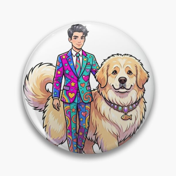 Item preview, A young man and a dog. designed and sold by PP&RAINBOW SHOP.