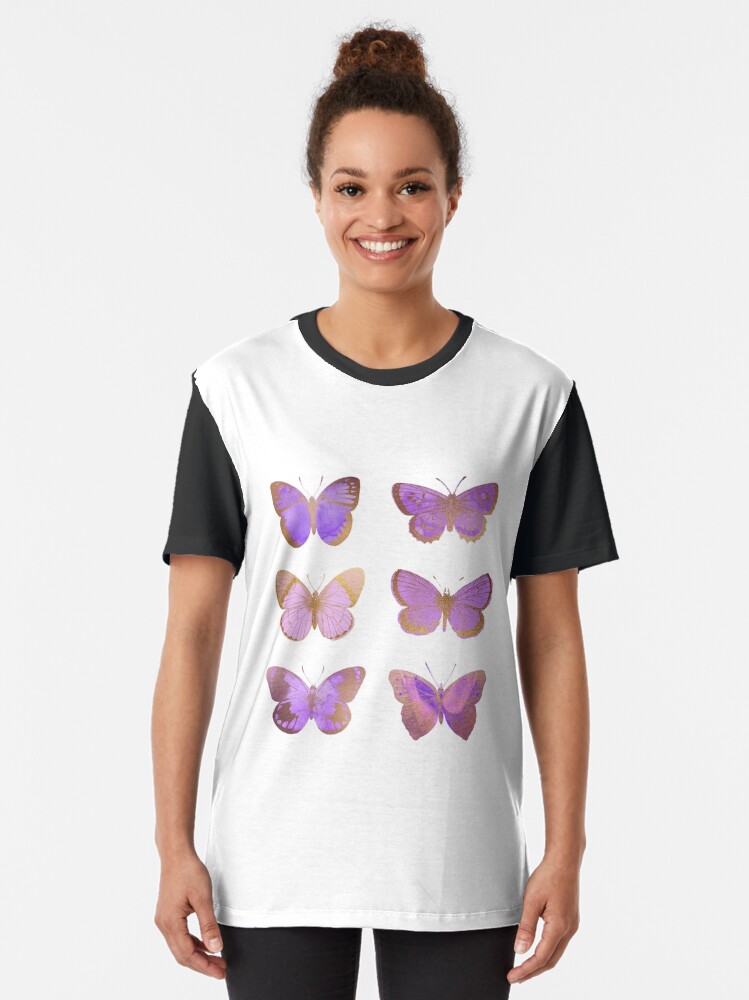 lilac butterfly top