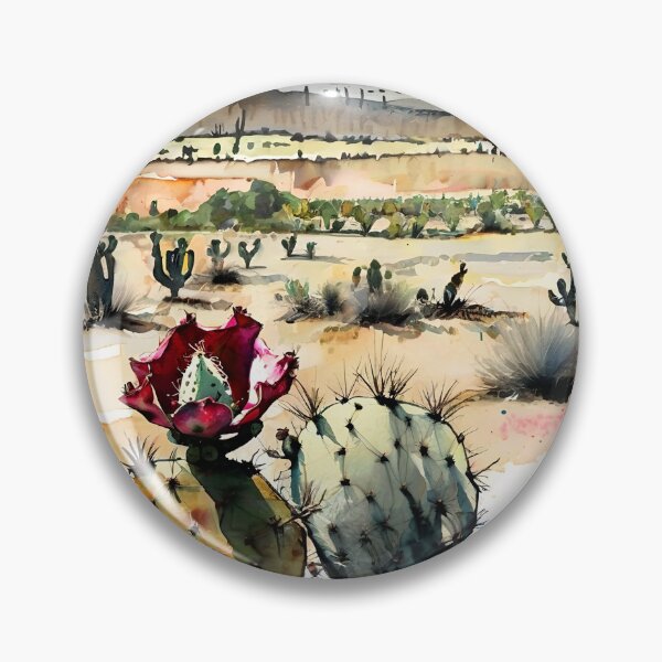 Item preview, Prickly Pear & Mezcal Dreams – Agave in Watercolor designed and sold by NatArtSA.