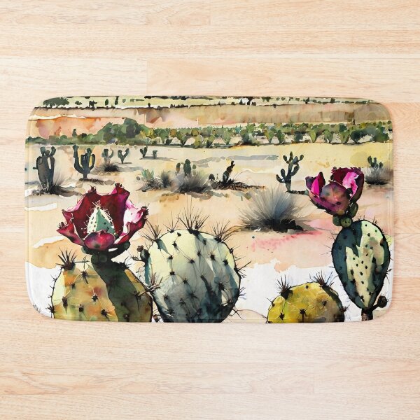 Item preview, Prickly Pear & Mezcal Dreams – Agave in Watercolor designed and sold by NatArtSA.