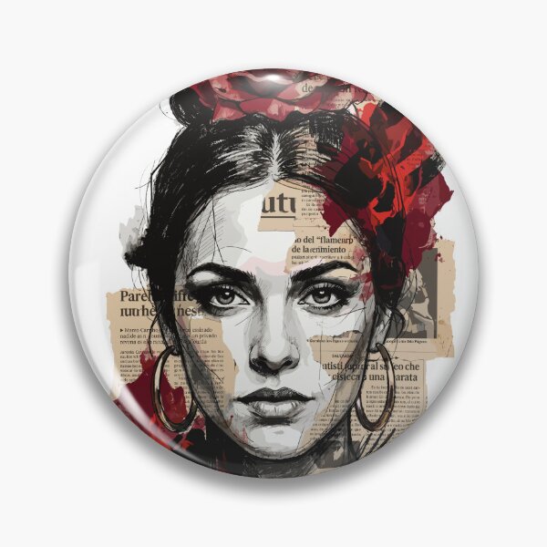 Item preview, Artistic Portrait of a Flamenco Dancer with a Rose designed and sold by TaruHonu.