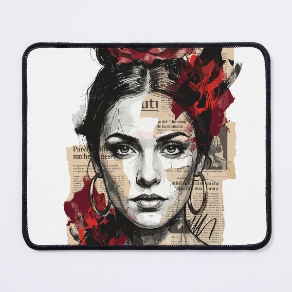 Item preview, Artistic Portrait of a Flamenco Dancer with a Rose designed and sold by TaruHonu.