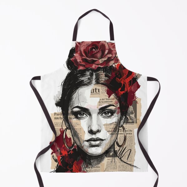Item preview, Artistic Portrait of a Flamenco Dancer with a Rose designed and sold by TaruHonu.