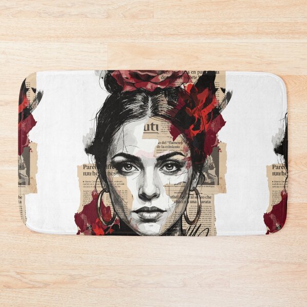 Item preview, Artistic Portrait of a Flamenco Dancer with a Rose designed and sold by TaruHonu.