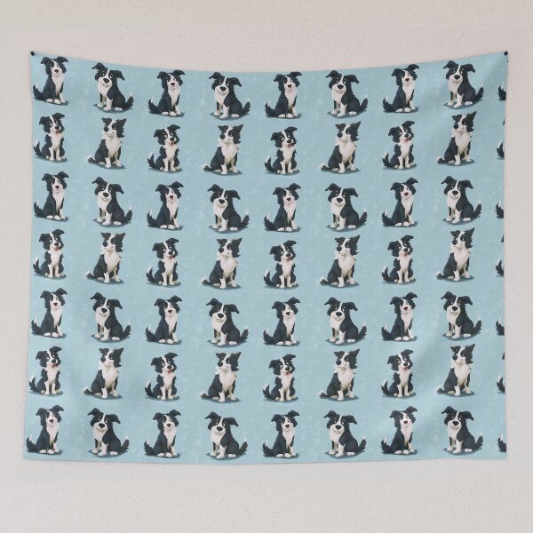 Item preview, Cute Happy Border Collie Puppy Dog Lover Design designed and sold by NicolasGlowArt.