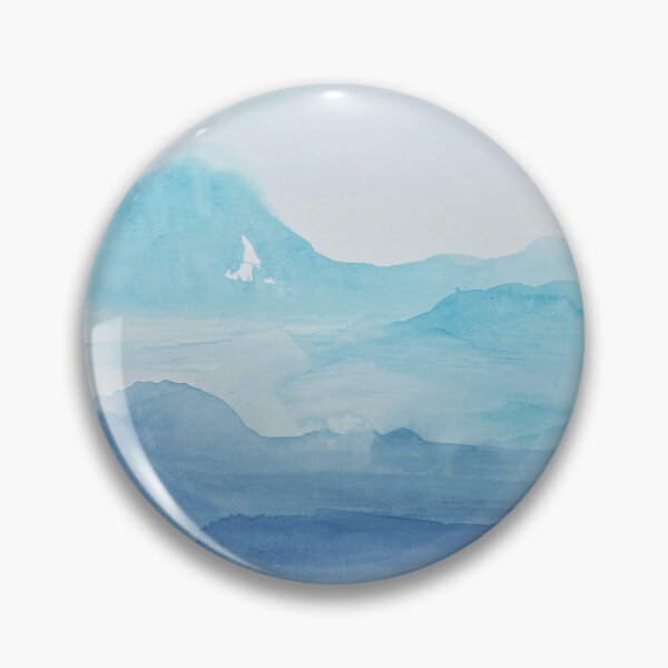 Item preview, Blue dreamy mountains  designed and sold by stormdroplet.