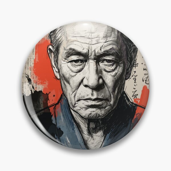 Item preview, Portrait of a Japanese Master Calligrapher, Vintage Collage Art designed and sold by TaruHonu.