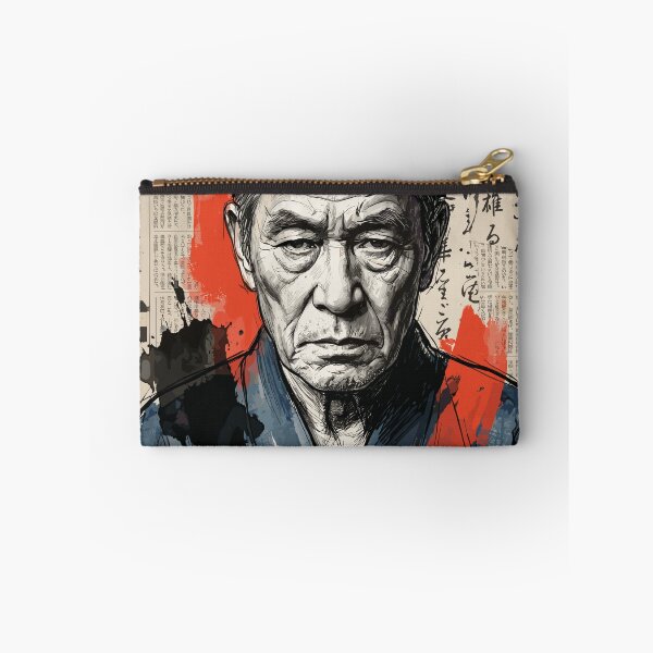 Item preview, Portrait of a Japanese Master Calligrapher, Vintage Collage Art designed and sold by TaruHonu.