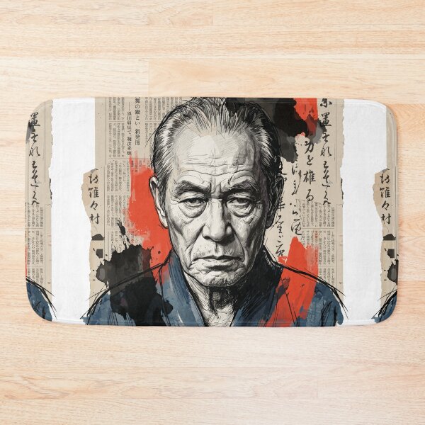 Item preview, Portrait of a Japanese Master Calligrapher, Vintage Collage Art designed and sold by TaruHonu.