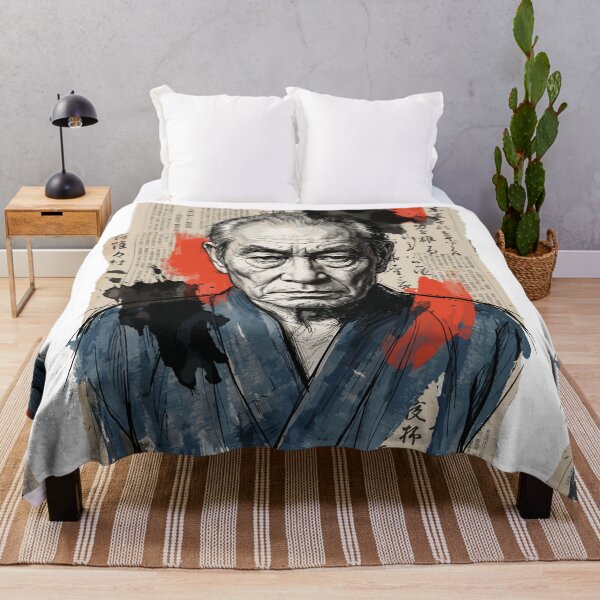 Item preview, Portrait of a Japanese Master Calligrapher, Vintage Collage Art designed and sold by TaruHonu.