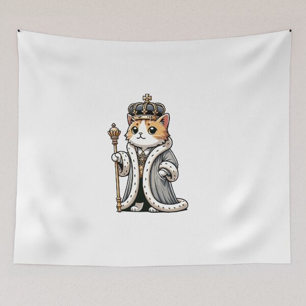 Item preview, King Cat Royal Authority Gift Design designed and sold by CyfroweMysli.
