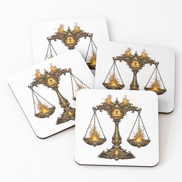 Item preview, Libra Zodiac Scales – Detailed Astrology Design – Minimal No Text Libra Artwork designed and sold by Szapeee.