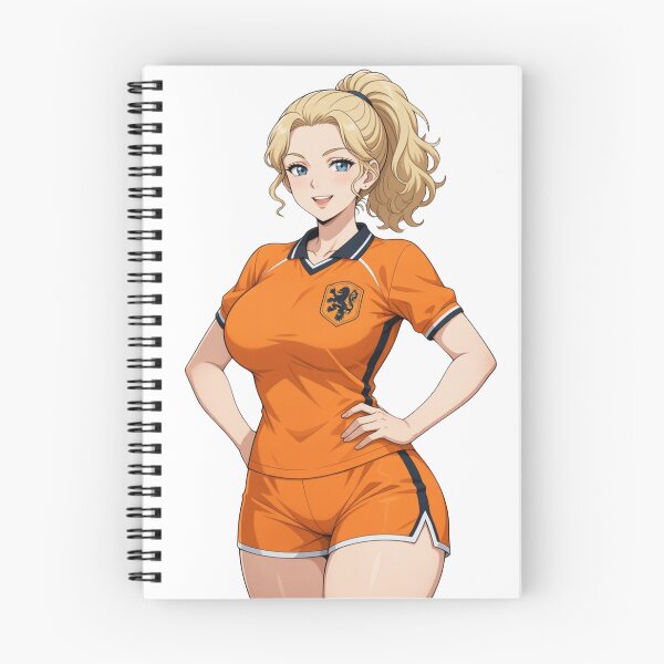 Item preview, Netherlands Football Girl Anime World Cup designed and sold by PixoPrintables.