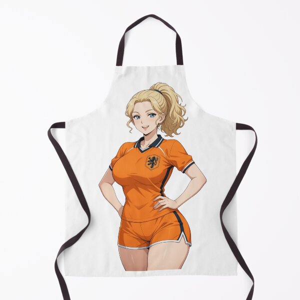 Item preview, Netherlands Football Girl Anime World Cup designed and sold by PixoPrintables.