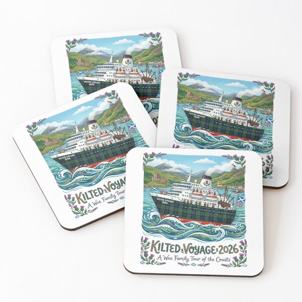 Item preview, Kilted Voyage 2026 Scottish Coast - Highland Family Cruise Art designed and sold by Loom on the Loch.