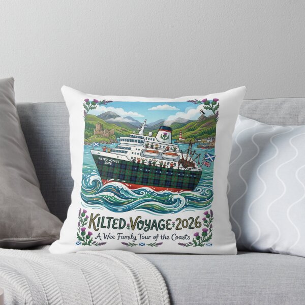Item preview, Kilted Voyage 2026 Scottish Coast - Highland Family Cruise Art designed and sold by Loom on the Loch.