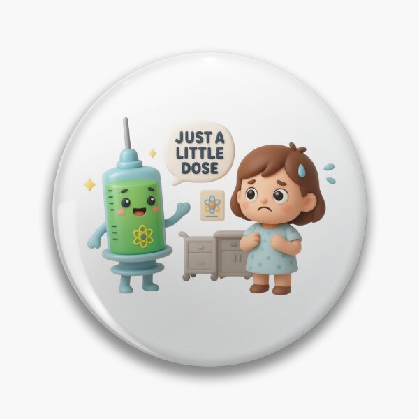 Item preview, Funny Nuclear Medicine Tech Gift – Just a Little Dose Cute Kawaii Medical Humor designed and sold by Mr-3.