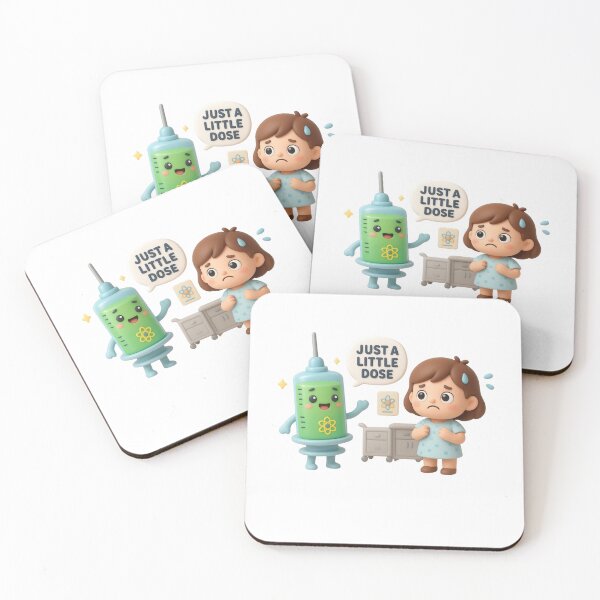 Item preview, Funny Nuclear Medicine Tech Gift – Just a Little Dose Cute Kawaii Medical Humor designed and sold by Mr-3.