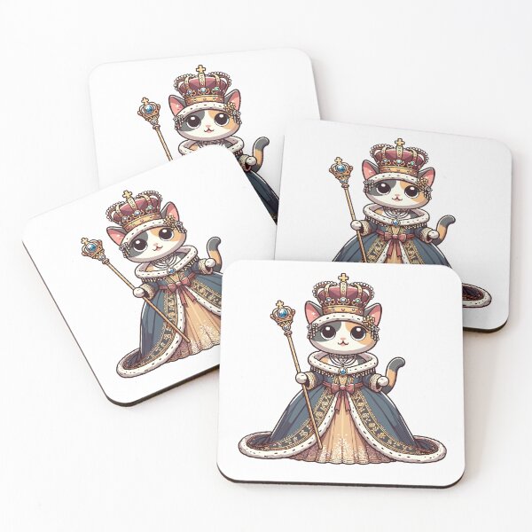 Item preview, Queen Cat Royal Empowerment Gift Design designed and sold by CyfroweMysli.