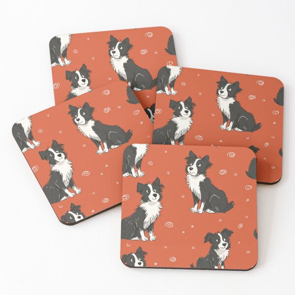 Item preview, Happy Border Collie Dog Pattern Cute Canine Lover designed and sold by NicolasGlowArt.
