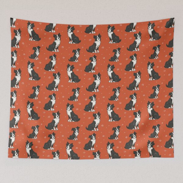 Item preview, Happy Border Collie Dog Pattern Cute Canine Lover designed and sold by NicolasGlowArt.