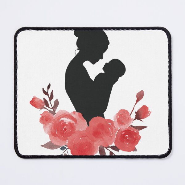Item preview, Motherhood Silhouette Watercolor Roses Mother's Day designed and sold by BigStar-Cart.