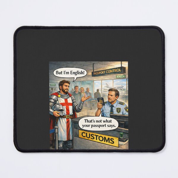 Item preview, Funny Passport Control Joke Shirt British Humor designed and sold by Hornace88studio.
