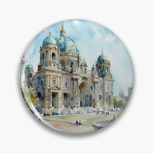 Item preview, Berlin Cathedral Watercolor designed and sold by caracatita75.