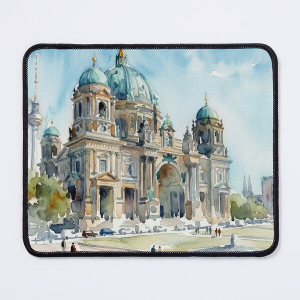 Item preview, Berlin Cathedral Watercolor designed and sold by caracatita75.