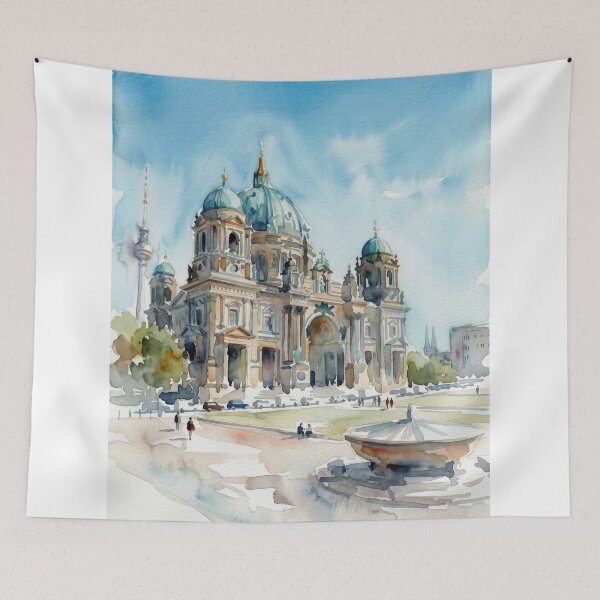 Item preview, Berlin Cathedral Watercolor designed and sold by caracatita75.