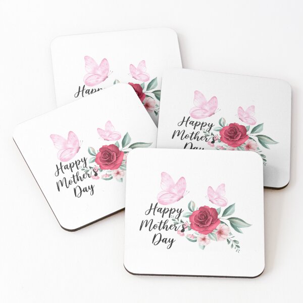 Item preview, Happy Mothers Day Pink Rose Butterfly Soft Floral Watercolor designed and sold by JessArty ⭐⭐⭐⭐⭐.