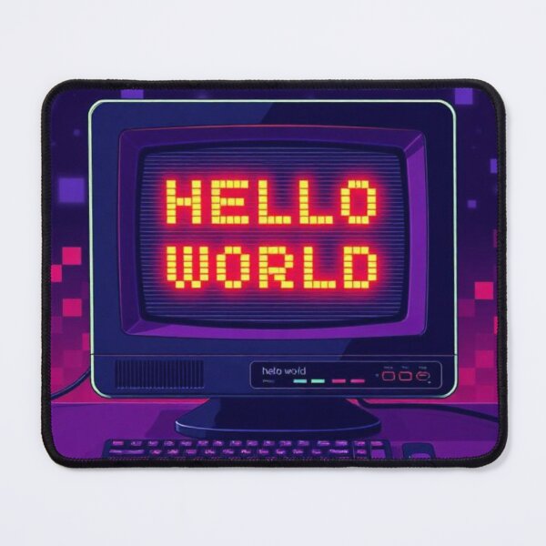 Item preview, retro 80s Hello World designed and sold by SkynetV5.