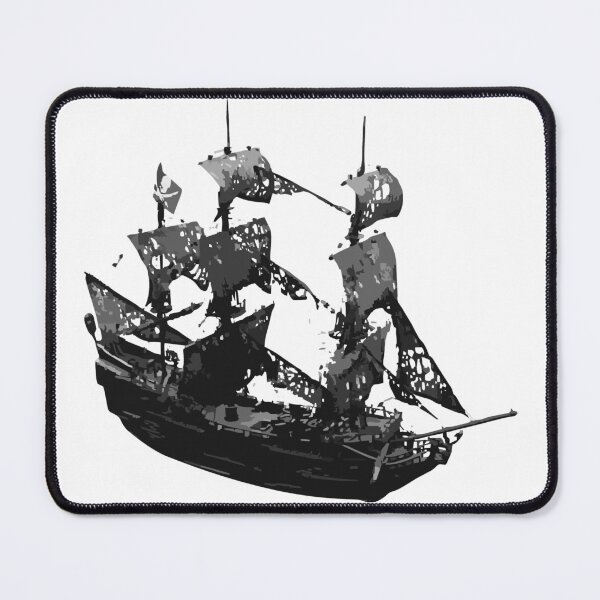 Item preview, Black Sails Pirate Ship – Legendary Dark Sea Vessel Typography Design designed and sold by inallusha.
