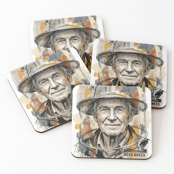 Item preview, Vintage Artistic Portrait of a Beekeeper and Local Honey designed and sold by TaruHonu.