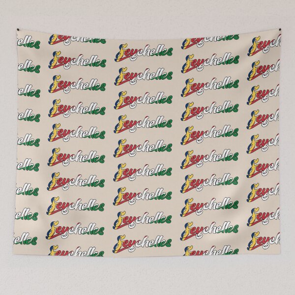 Item preview, Seychelles lettering flag designed and sold by studioss76.