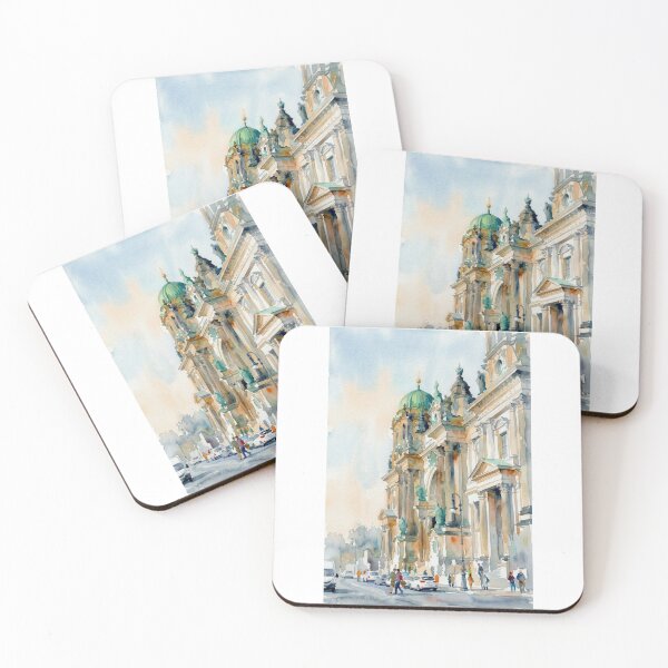Item preview, Berlin Cathedral Watercolor designed and sold by caracatita75.