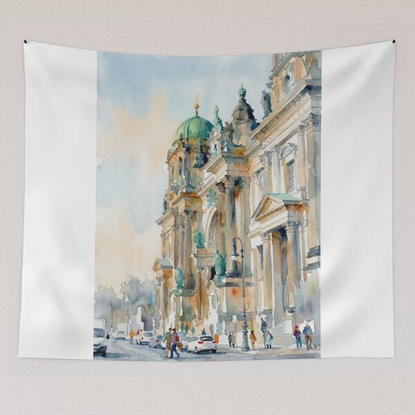 Item preview, Berlin Cathedral Watercolor designed and sold by caracatita75.