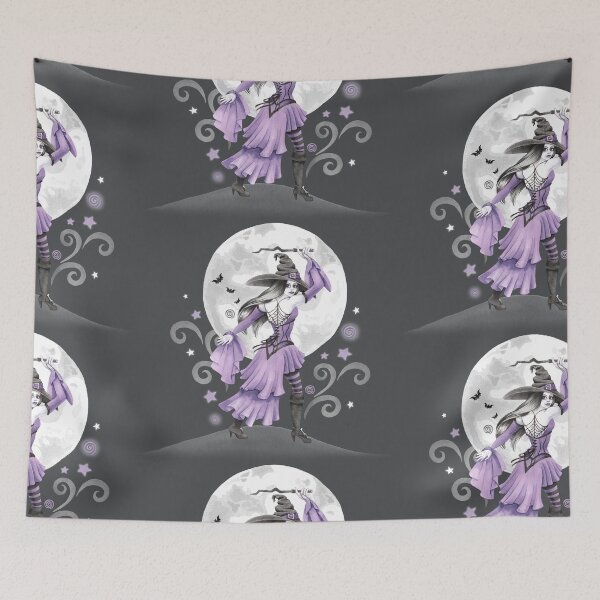 Item preview, Moonlit Purple Witch Dance designed and sold by LCWaterworth.