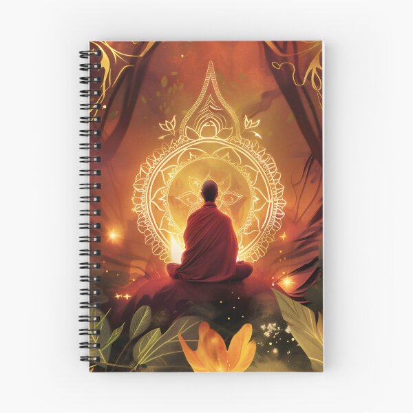 Item preview, Buda zen meditando en el bosque sagrado (Arte) designed and sold by LuminousFoundry.