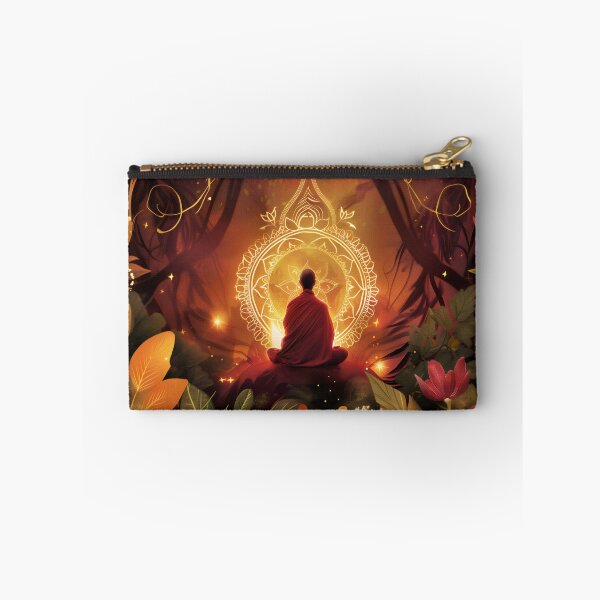 Item preview, Zen Buddha Meditating Sacred Forest Art designed and sold by LuminousFoundry.