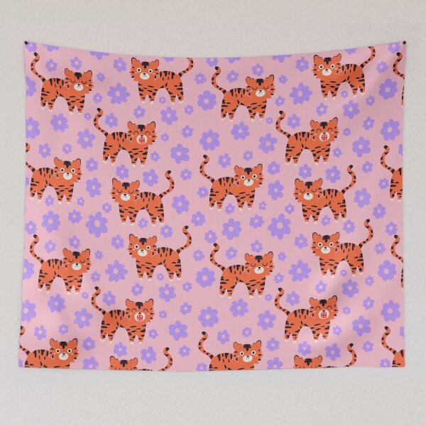 Item preview, tiger pattern designed and sold by KitschByKate.
