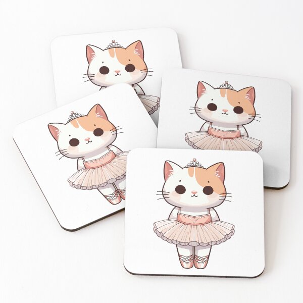 Item preview, Ballerina Cat Ballet Dancer Gift Design designed and sold by CyfroweMysli.