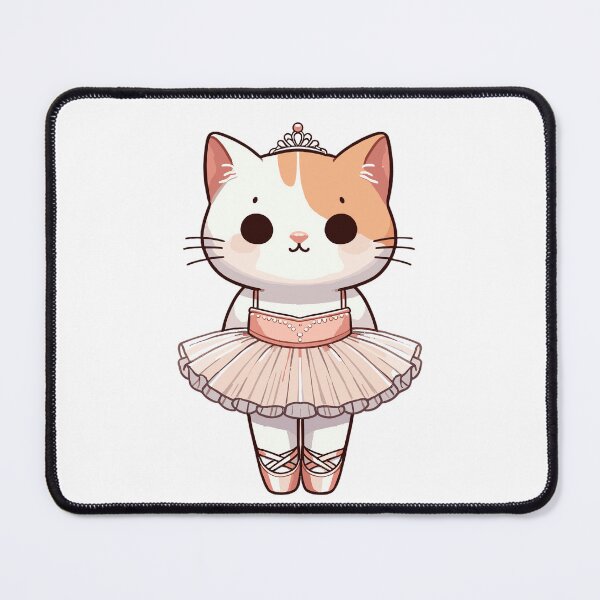 Item preview, Ballerina Cat Ballet Dancer Gift Design designed and sold by CyfroweMysli.