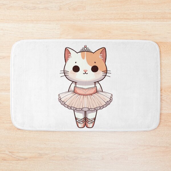 Item preview, Ballerina Cat Ballet Dancer Gift Design designed and sold by CyfroweMysli.