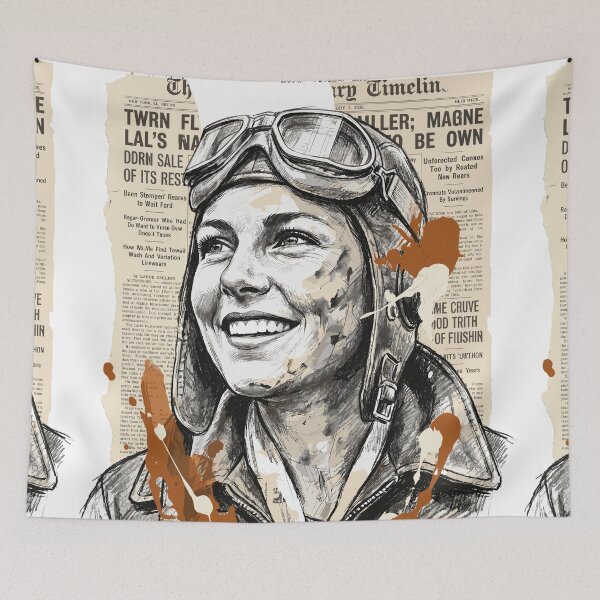 Item preview, Vintage Aviator Artistic Portrait, Golden Age designed and sold by TaruHonu.