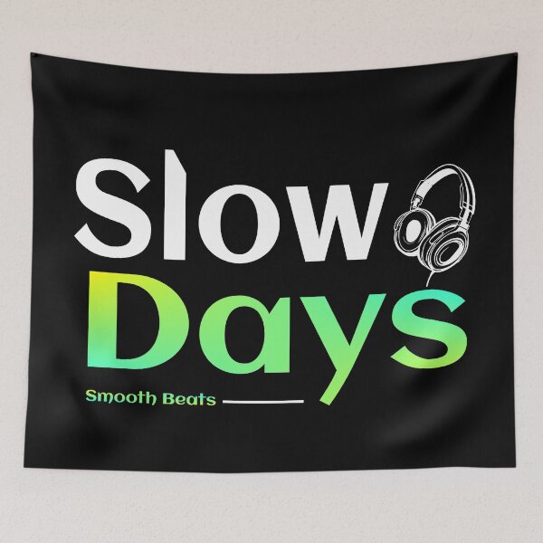 Item preview, Slow Days. Smooth Beats. designed and sold by TheFineShirt.